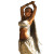 Dominican Belly Dancer Vinyl Car Decal Sticker – Waterproof & UV-Resistant 8"