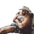 Handsome Cowboy Kissing Vinyl Car Decal Sticker – Waterproof & UV-Resistant 8"