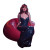 Gorgeous Redhead In Latex Vinyl Car Decal Sticker – Waterproof & UV-Resistant 8"