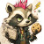 Punk Raccoon Juggler Vinyl Car Decal Sticker – Waterproof & UV-Resistant 8"