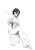 Pirate Woman Sitting Vinyl Car Decal Sticker – Waterproof & UV-Resistant 8"