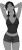 College Girl Pose Vinyl Car Decal Sticker – Waterproof & UV-Resistant 8"
