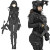 Futuristic Swat Uniform Vinyl Car Decal Sticker – Waterproof & UV-Resistant 8"