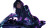 Cyberpunk Female Biker Vinyl Car Decal Sticker – Waterproof & UV-Resistant 8"