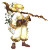 Young Halfling Warrior Vinyl Car Decal Sticker – Waterproof & UV-Resistant 8"