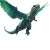 Feathered T-Rex Jump Vinyl Car Decal Sticker – Waterproof & UV-Resistant 8"