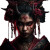 Demonic Geisha Vinyl Car Decal Sticker – Waterproof & UV-Resistant 8"