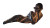 Futuristic Robot Reclining Vinyl Car Decal Sticker – Waterproof & UV-Resistant 8"