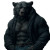Half Human Bear Vinyl Car Decal Sticker – Waterproof & UV-Resistant 8"