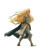 Elven Paladin Girl Vinyl Car Decal Sticker – Waterproof & UV-Resistant 8"