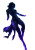 Dark Elf Sorceress Vinyl Car Decal Sticker – Waterproof & UV-Resistant 8"