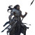 Spartan Moon Warrior Vinyl Car Decal Sticker – Waterproof & UV-Resistant 8"