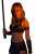Fierce Blonde Warrior Vinyl Car Decal Sticker – Waterproof & UV-Resistant 8"