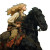 Warrior Woman Riding V6 Vinyl Car Decal Sticker – Waterproof & UV-Resistant 8"