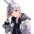 Handsome Rabbit-Eared Male Vinyl Car Decal Sticker – Waterproof & UV-Resistant 8"