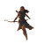 Elf Archer Running Vinyl Car Decal Sticker – Waterproof & UV-Resistant 8"