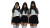 Japanese Schoolgirls Trio Vinyl Car Decal Sticker – Waterproof & UV-Resistant 8"