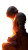 Flaming Dark Knight Vinyl Car Decal Sticker – Waterproof & UV-Resistant 8"