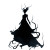 Evil Shadow Goddess Vinyl Car Decal Sticker – Waterproof & UV-Resistant 8"