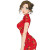Retro Lace Girl Vinyl Car Decal Sticker – Waterproof & UV-Resistant 8"