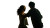 Couple Fighting Vinyl Car Decal Sticker – Waterproof & UV-Resistant 8"