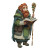 Dwarven Anime Wizard V2 Vinyl Car Decal Sticker – Waterproof & UV-Resistant 8"