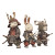 Ninja Bunny Warriors Vinyl Car Decal Sticker – Waterproof & UV-Resistant 8"