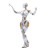 Metallic Dance Robot Vinyl Car Decal Sticker – Waterproof & UV-Resistant 8"