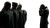 Shadowy Silhouettes Confrontation Vinyl Car Decal Sticker – Waterproof & UV-Resistant 8"