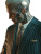 Cyber-Executive Portrait Vinyl Car Decal Sticker – Waterproof & UV-Resistant 8"