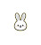 Cute Bunny Logo Vinyl Car Decal Sticker – Waterproof & UV-Resistant 8"