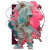 Albino Samurai Spirit Vinyl Car Decal Sticker – Waterproof & UV-Resistant 8"