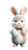 Stylish Bunny Easter Vinyl Car Decal Sticker – Waterproof & UV-Resistant 8"