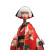 Toon Kimono Woman Vinyl Car Decal Sticker – Waterproof & UV-Resistant 8"