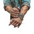 Laborer'S Weathered Hands Vinyl Car Decal Sticker – Waterproof & UV-Resistant 8"
