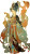 Tang Dynasty Dancer V2 Vinyl Car Decal Sticker – Waterproof & UV-Resistant 8"