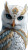 Majestic Crystal Owl Vinyl Car Decal Sticker – Waterproof & UV-Resistant 8"