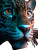 Celestial Jaguar Portrait Vinyl Car Decal Sticker – Waterproof & UV-Resistant 8"