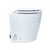 Albin Marine Series Toilet | White Wooden Seat | Electric Flush | 12V Macerator Pump | One Touch Control