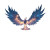 Ice Phoenix Rising Vinyl Car Decal Sticker – Waterproof & UV-Resistant 8"