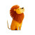 Cute Lion Illustration Vinyl Car Decal Sticker – Waterproof & UV-Resistant 8"