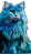 Blue Cat Vinyl Car Decal Sticker – Waterproof & UV-Resistant 8"