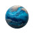 Vibrant Blue Planet Vinyl Car Decal Sticker – Waterproof & UV-Resistant 8"