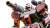 Battle-Damaged Mecha Vinyl Car Decal Sticker – Waterproof & UV-Resistant 8"