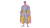 Purple Caped Hero Vinyl Car Decal Sticker – Waterproof & UV-Resistant 8"