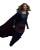 Supergirl In Flight V2 Vinyl Car Decal Sticker – Waterproof & UV-Resistant 8"