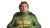 Turtle Costume Man Vinyl Car Decal Sticker – Waterproof & UV-Resistant 8"