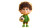 Cartoon Soccer Player Vinyl Car Decal Sticker – Waterproof & UV-Resistant 8"