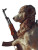 Camouflage Dog Soldier Vinyl Car Decal Sticker – Waterproof & UV-Resistant 8"