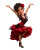 Flamenco Dancing Girl Vinyl Car Decal Sticker – Waterproof & UV-Resistant 8"